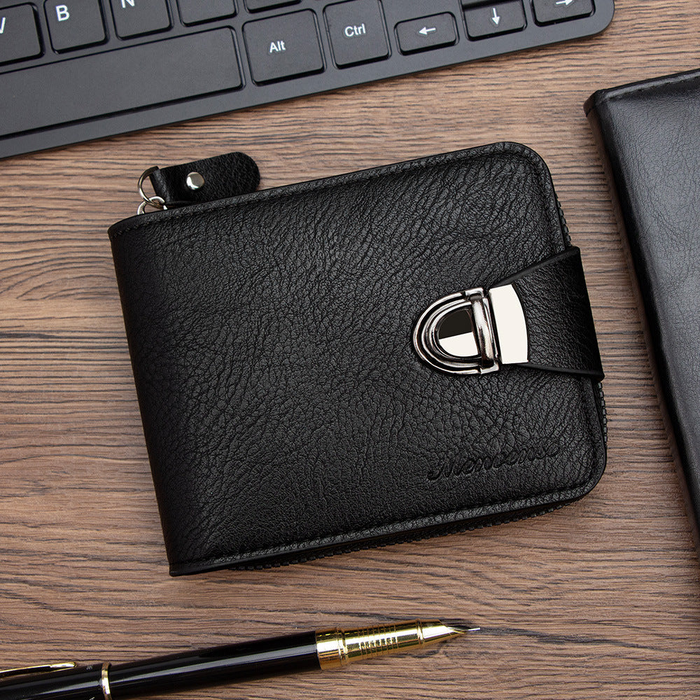 Multifunctional Multiple Card Slots Zipper Handheld Coin Purse