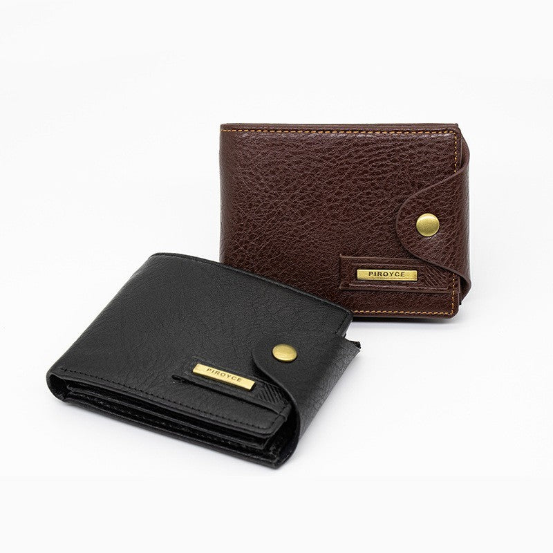 Short Horizontal Wallet Multifunctional Leather