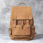 Retro Crazy Horse Leather Men's First Layer Cowhide Backpack