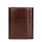 Men's RFID Anti-theft Swiping Multiple Card Slots Short Vintage Leather Wallet