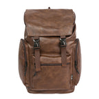 Retro Men's Leather Cowhide Women's Computer Backpack Frosted