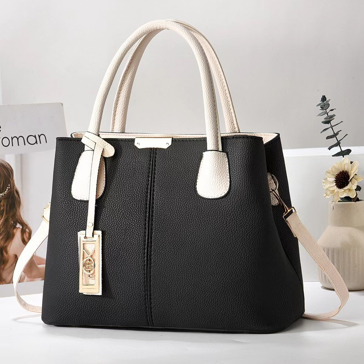 Fashion Handbag Mom Large Capacity Shoulder Bag