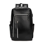 PU Leather European And American Style Men's Business Casual Backpack