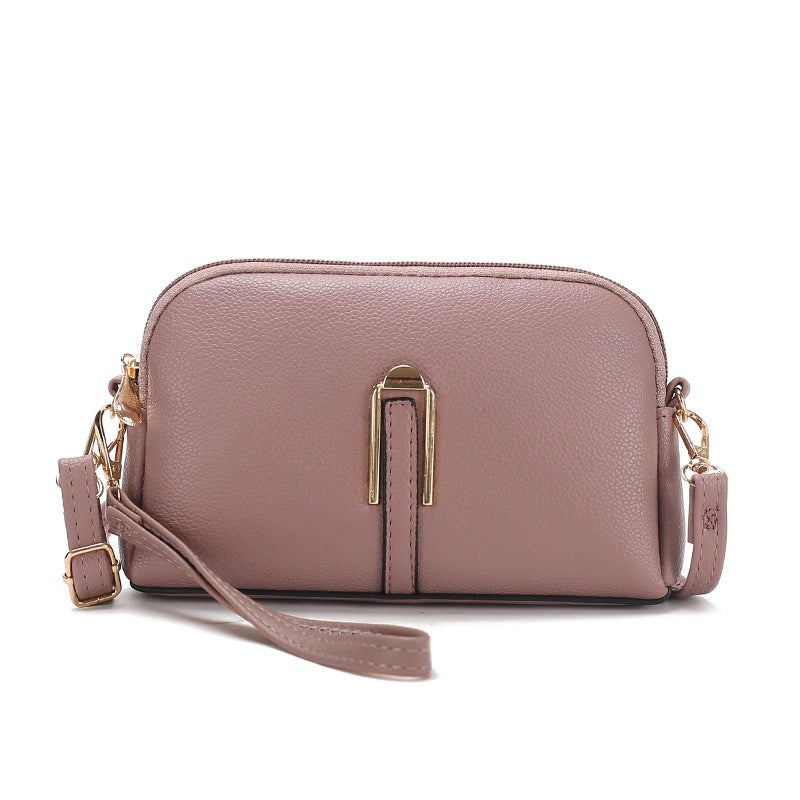 Women's Solid Color Mobile Phone Simple Messenger Bag