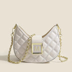 High-end New Fashion Rhombus Single Shoulder Underarm All-match Niche Texture Chain Messenger Bag