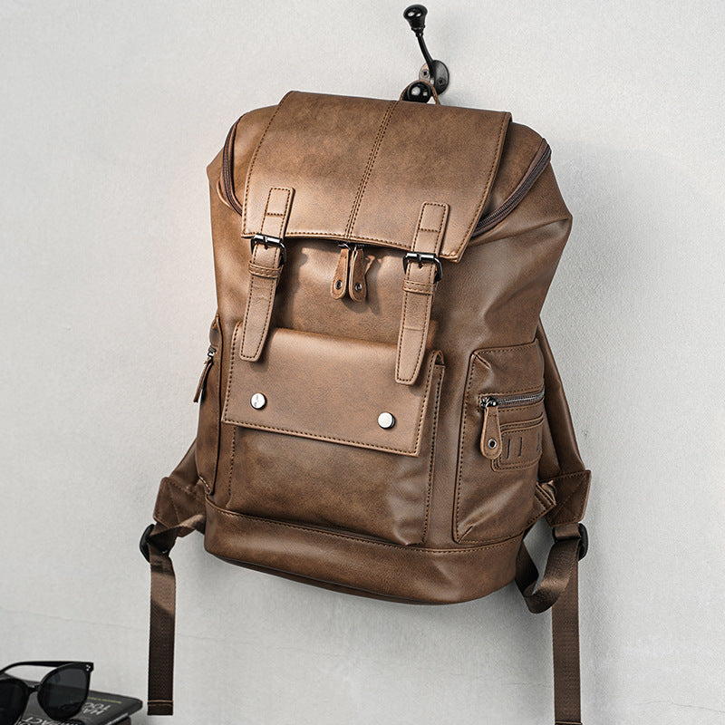 Large Capacity Men's Backpack Korean Casual Retro