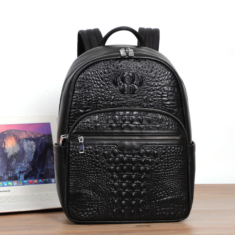 Backpack Fashion Travel Men's Leather Backpack