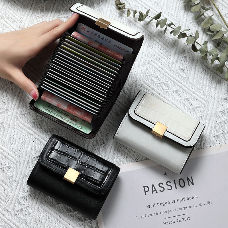 Simple Women's Small Card Bag Fashion Organ Buckle Zero Wallet