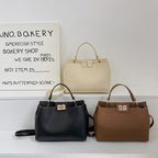 Large Capacity Simple Stylish Good Texture Commuter Messenger Bag