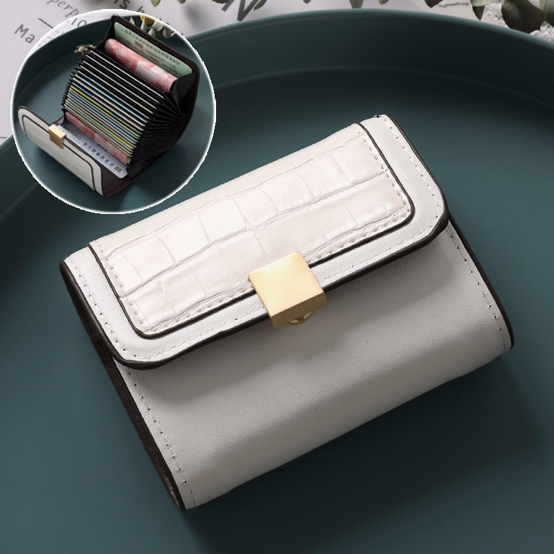 Simple Women's Small Card Bag Fashion Organ Buckle Zero Wallet