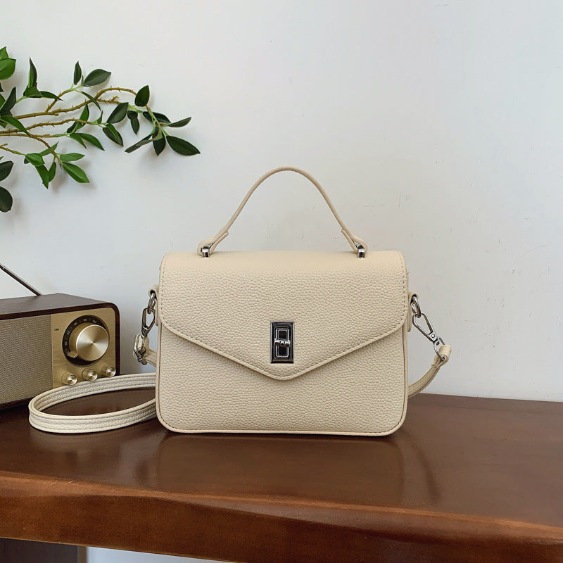 Fashion Casual All-match Commute Cowhide Portable Shoulder Messenger Bag