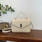 Fashion Casual All-match Commute Cowhide Portable Shoulder Messenger Bag