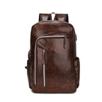 PU Leather European And American Style Men's Business Casual Backpack
