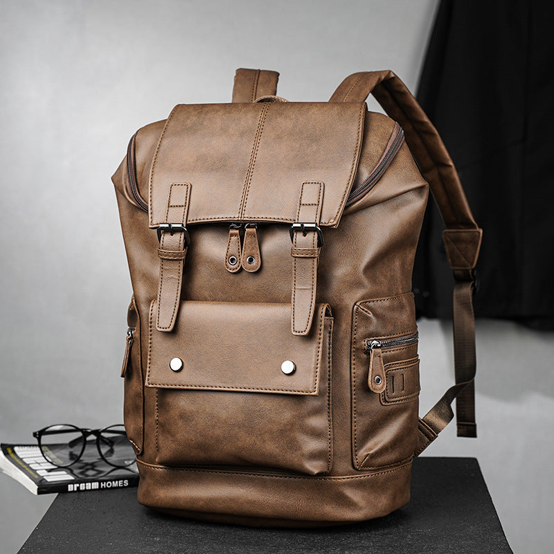 Large Capacity Men's Backpack Korean Casual Retro