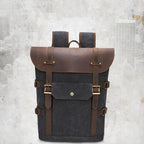 European And American Computer Crazy Horse Leather Backpack