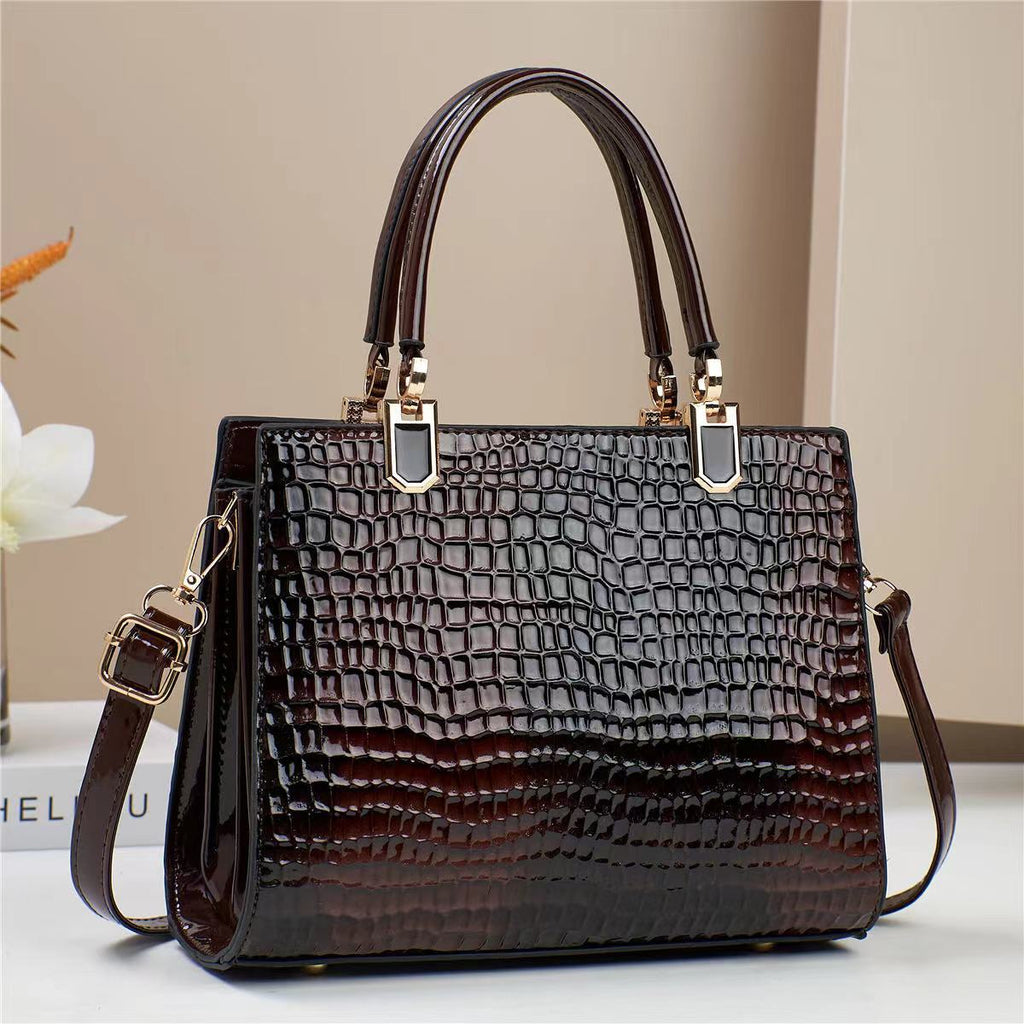 Large Capacity New Hand-carrying Women's Texture One Shoulder Mom Bag