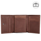 Men's RFID Anti-theft Swiping Multiple Card Slots Short Vintage Leather Wallet